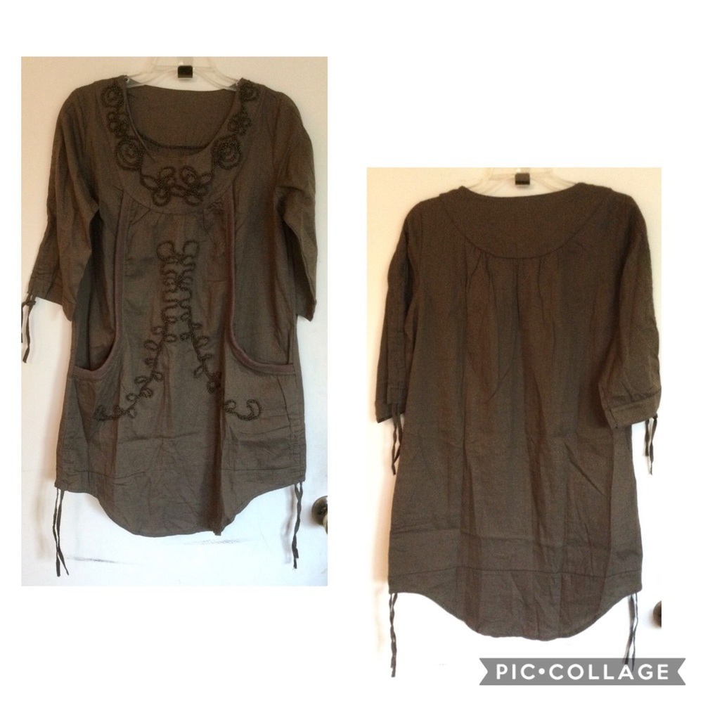 COPY - Cute dress or tunic dark brown new no tag❤️